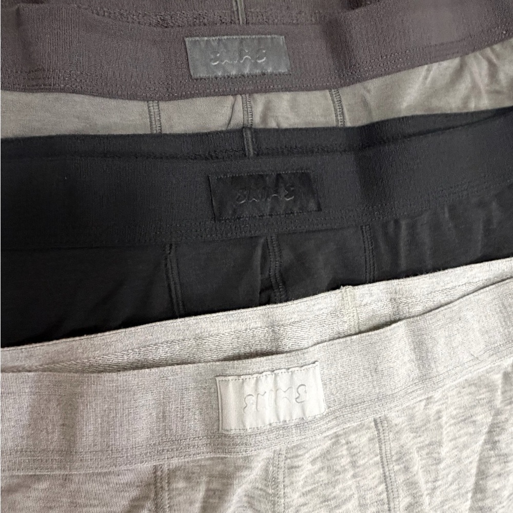 Men's 3-Pack Cotton Modal Boxer Briefs - Gray, Black, Charcoal
